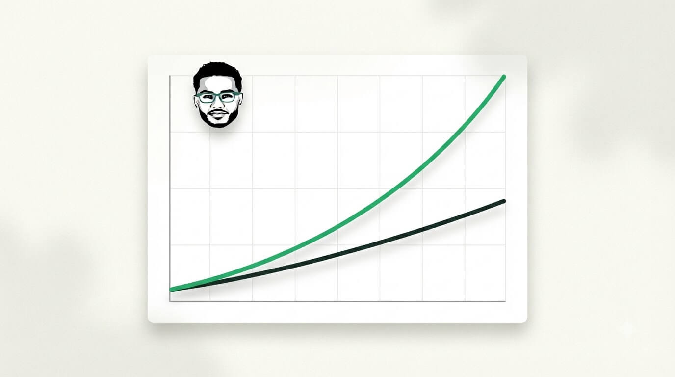 Whole life policy illustration comparing cash value growth with and without a paid-up additions rider